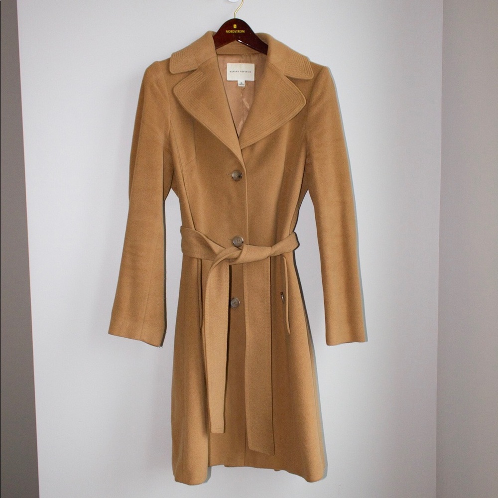 Banana Republic wool blend trench coat